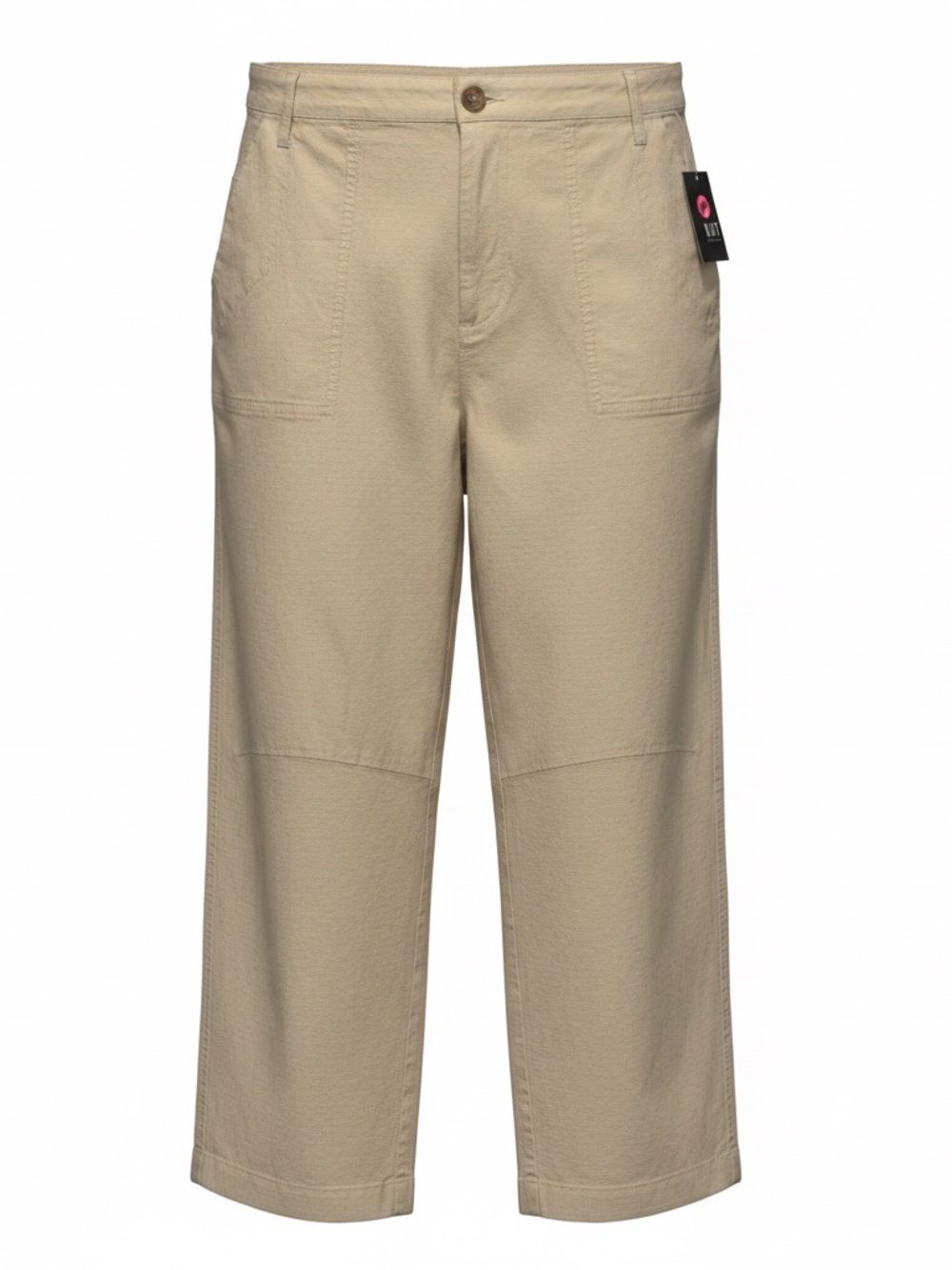 Kut from the Kloth Ashton High Rise Barrel Leg Cream, Sz 12 NWT